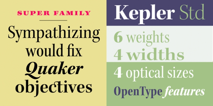 Kepler font preview