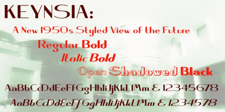 Keynsia font preview