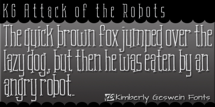KG Attack Of The Robots font preview