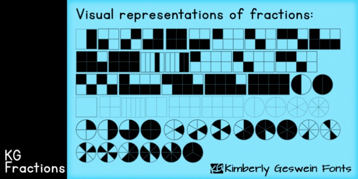 KG Fractions font preview