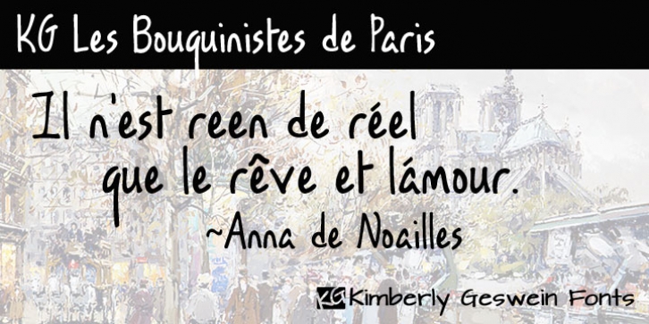 KG Les Bouquinistes De Paris font preview