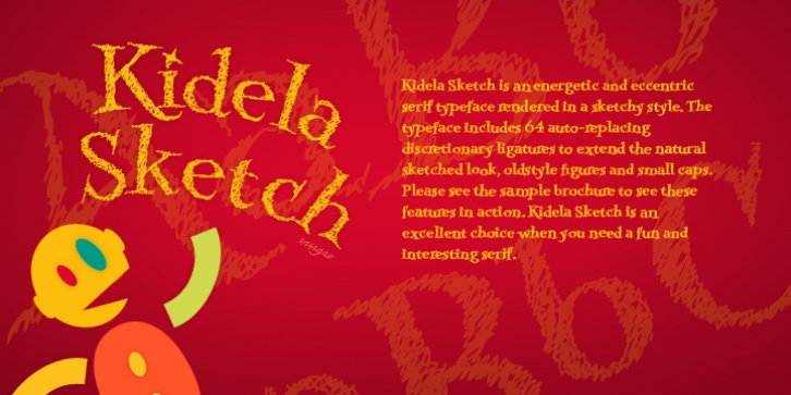 Kidela Sketch font preview