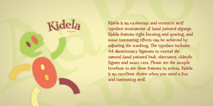 Kidela font preview