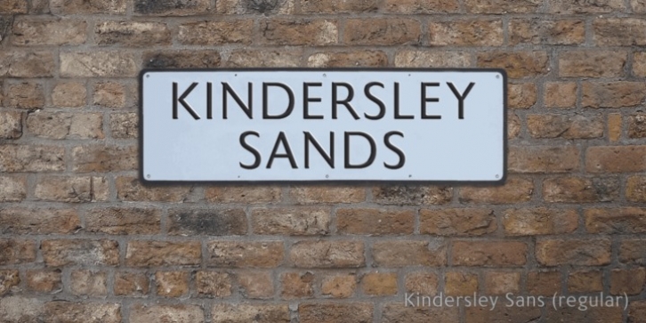 Kindersley Sans font preview