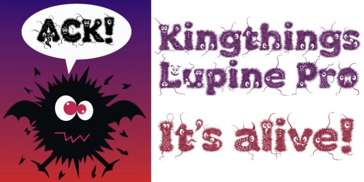 Kingthings Lupine Pro font preview