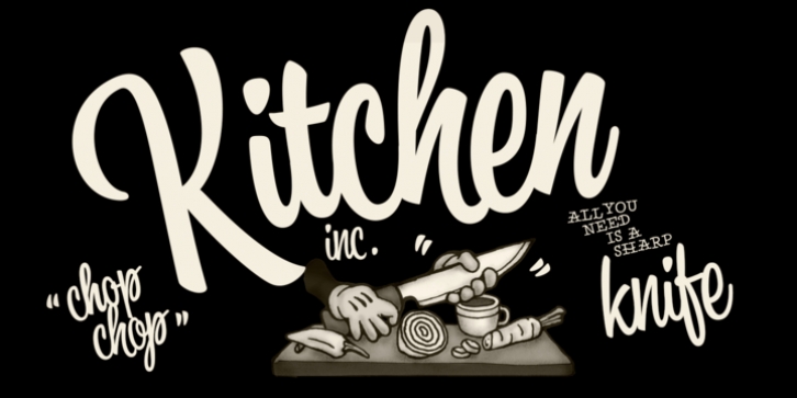 Kitchen font preview