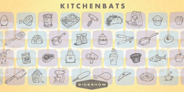 Kitchenbats font preview