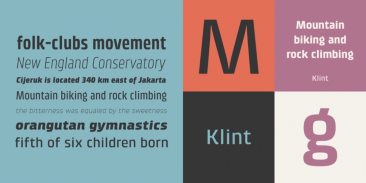 Klint font preview