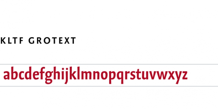 KLTF Grotext font preview