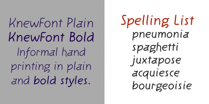 KnewFont font preview