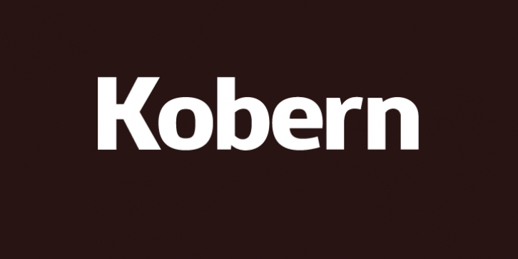 Kobern font preview