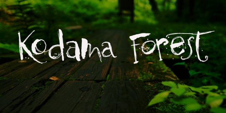 Kodama Forest font preview