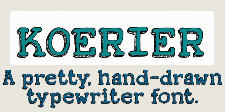 Koerier font preview