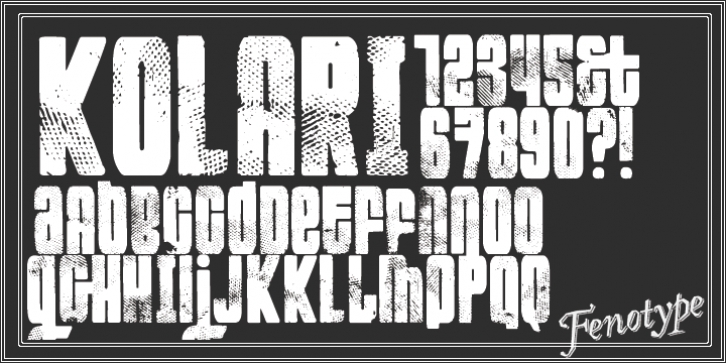 Kolari font preview