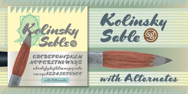 Kolinsky Sable SG font preview