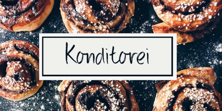 Konditorei font preview