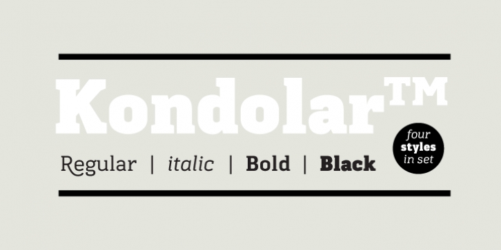 Kondolar font preview