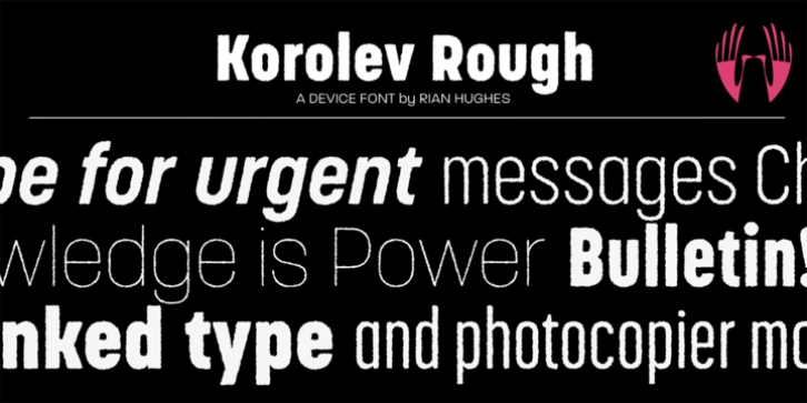 Korolev Rough font preview