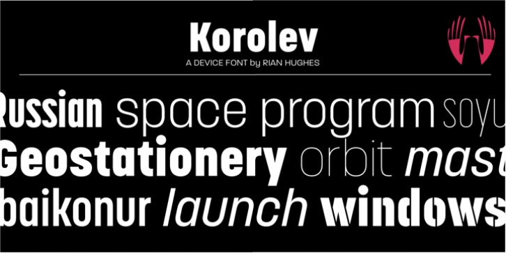 Korolev font preview