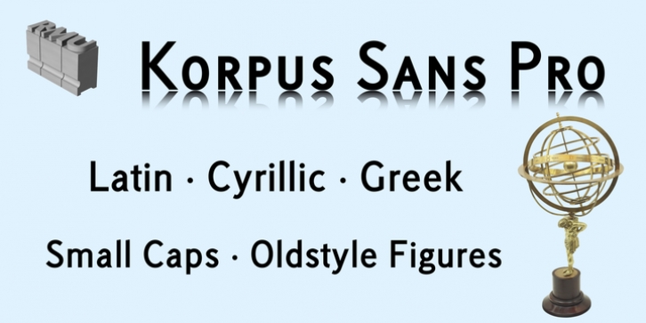 Korpus Sans Pro font preview