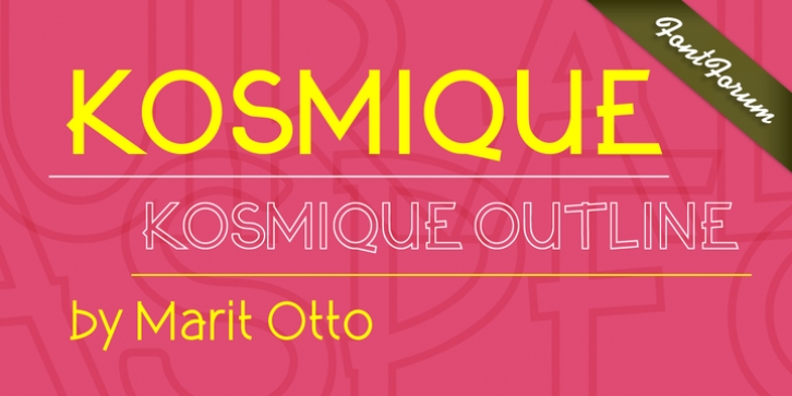 Kosmique font preview