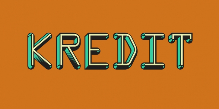 Kredit font preview