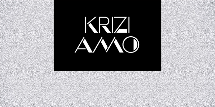 Krizi Amo Pro font preview