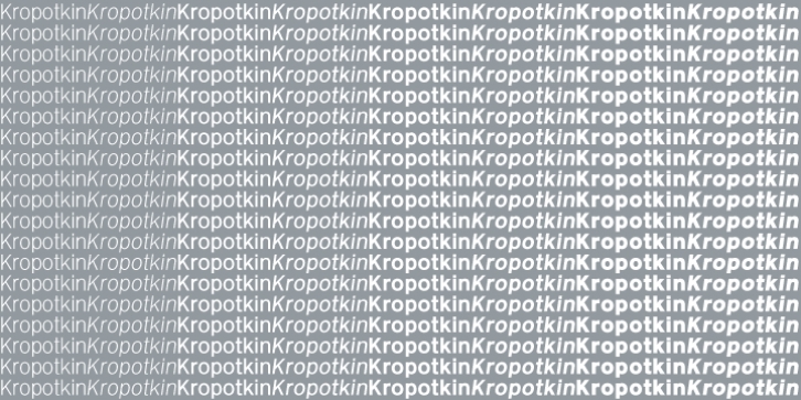 Kropotkin Std font preview