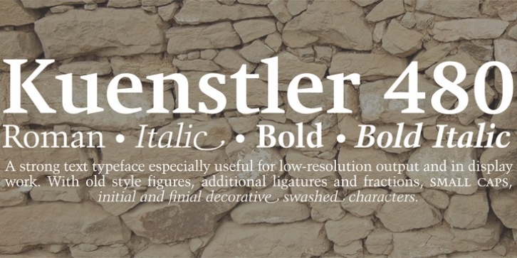 Kuenstler 480 font preview