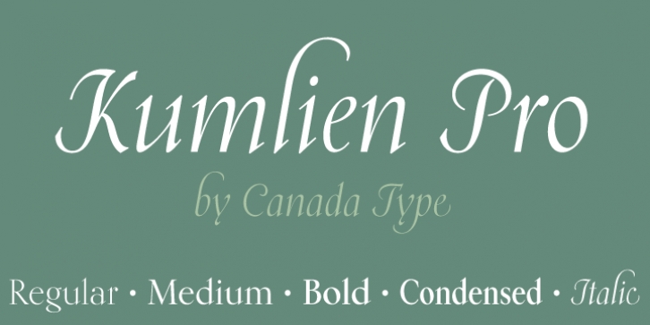 Kumlien Pro font preview