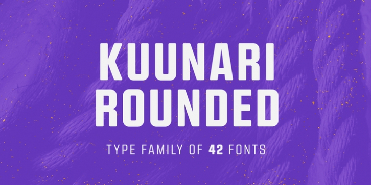 Kuunari Rounded font preview