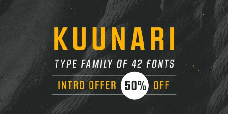 Kuunari font preview