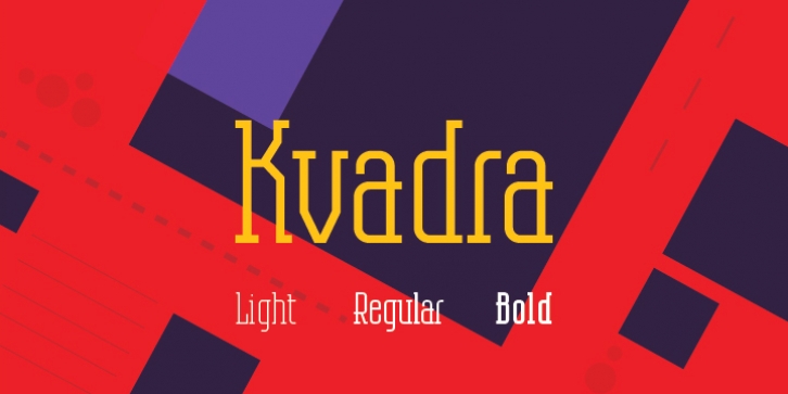 Kvadra font preview