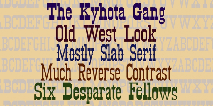 Kyhota font preview