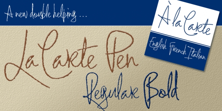 La Carte Pen font preview