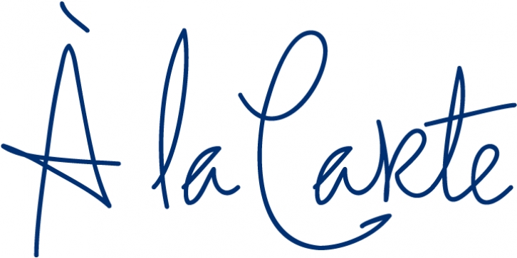 La Carte font preview