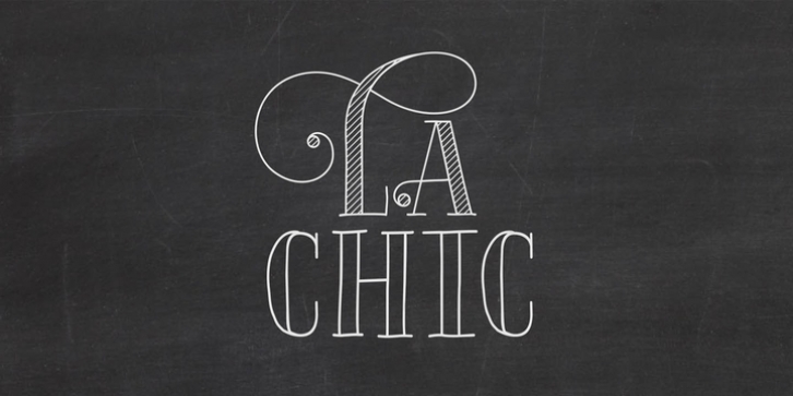 La Chic font preview