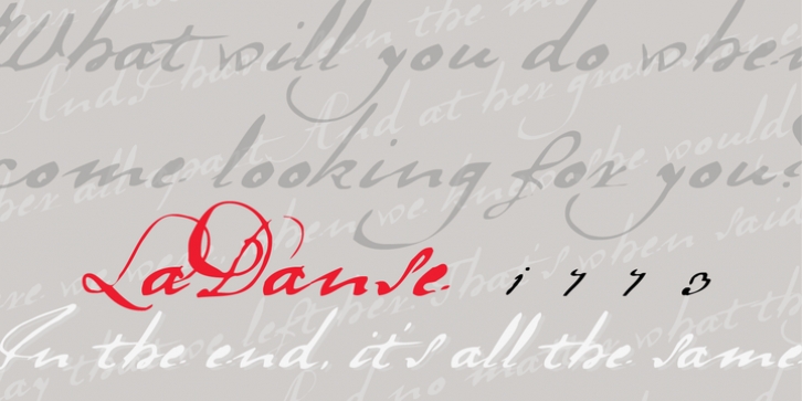 La Danse font preview