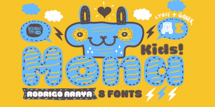 La Mona Kids font preview