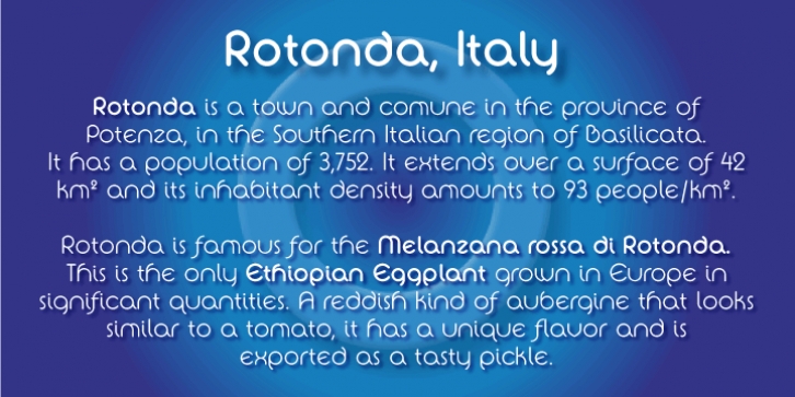 La Rotonda font preview