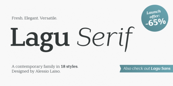 Lagu Serif font preview