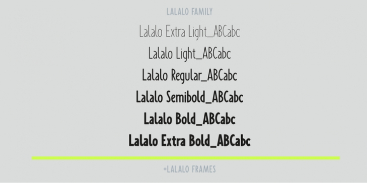 Lalalo font preview