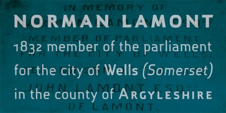 Lamont Pro font preview