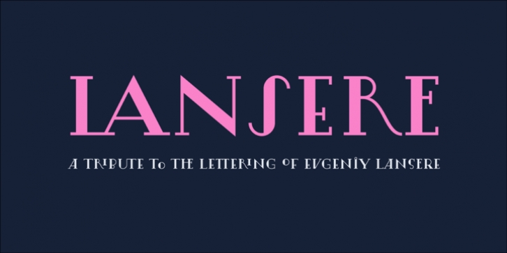Lansere font preview
