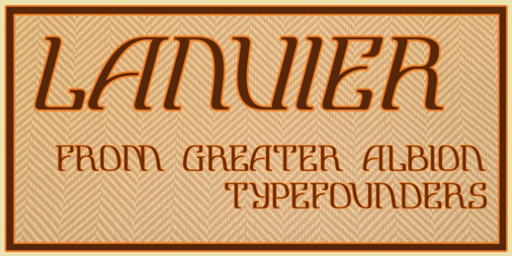 Lanvier font preview