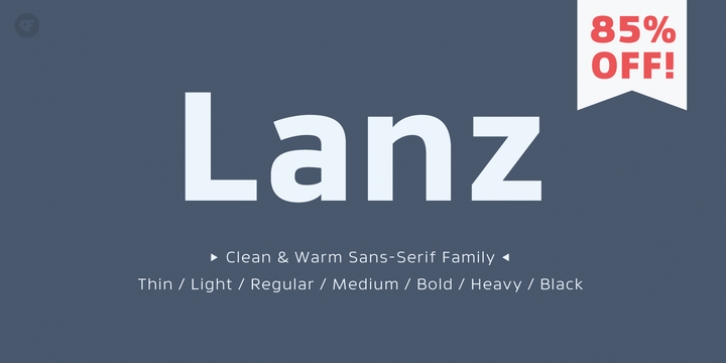 Lanz font preview