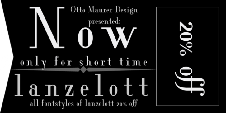 Lanzelott font preview