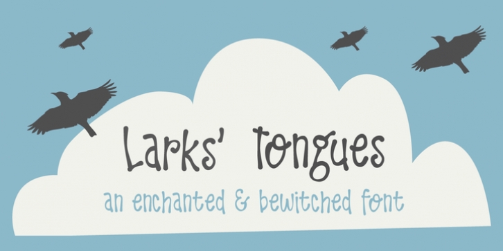 Larks Tongues font preview