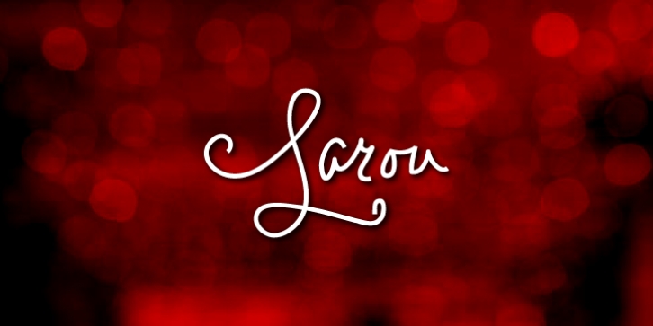 Larou font preview