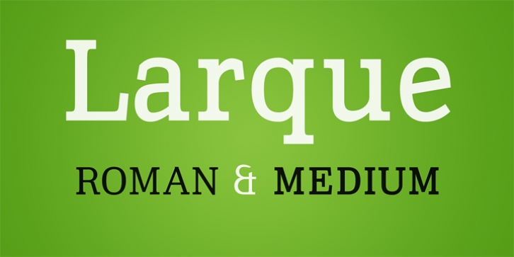 Larque font preview